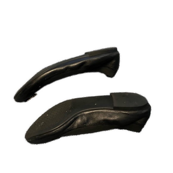 Tory Burch black ballet flats size 7 good leather elastic - Picture 4 of 9